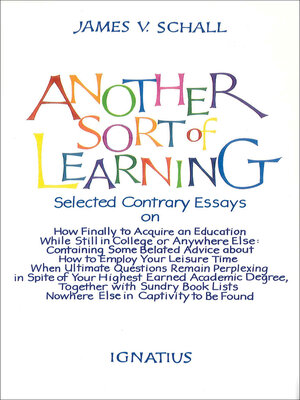 cover image of Another Sort of Learning